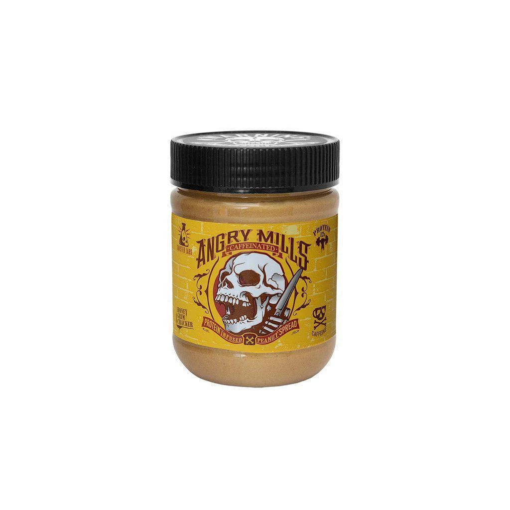 Protein Spreads Sinister Labs Angry Mills Protein Peanut Spread Caffeinated 12oz