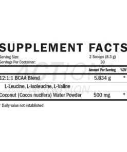 Amino Acids Action Nutrition BCAA Loaded 30 Servings
