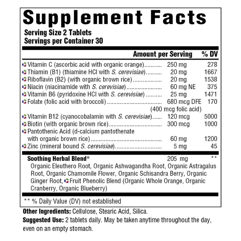 Mega Food MegaFood B-Unstressed 60T Vitamins