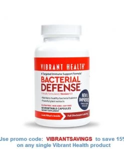 Vibrant Health Bacterial Defense 60c Immune Support