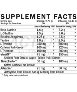 Action Nutrition Bolt Extreme Energy 30 Servings