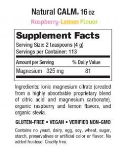 Natural Vitality Calm 16oz Minerals