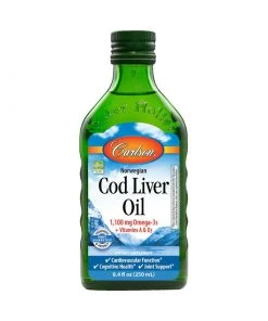 Carlson Labs Cod Liver Oil Liquid 250ml Essential Fatty Acids