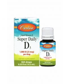 Carlson Labs Super Daily D3 1000IU 365 Drops Vitamins