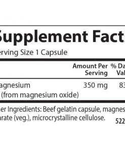 Carlson Labs Magnesium 350mg 90C Minerals