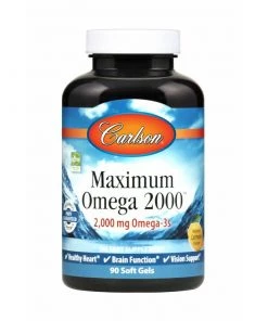Carlson Labs Maximum Omega 2000 90 + 30 Soft Gels Essential Fatty Acids