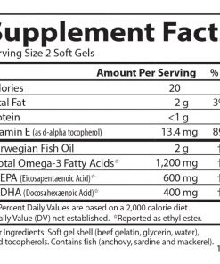 Carlson Labs Super Omega 3 1200mg 100 + 30 Soft Gels