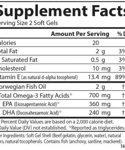 Carlson Labs The Very Finest Fish Oil 120 + 30 Soft Gels