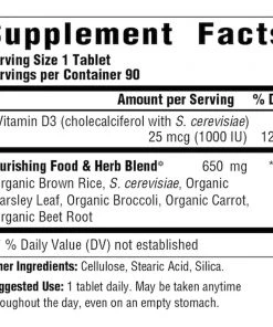 Mega Food MegaFood Vitamin D3 1000IU 60T Vitamins