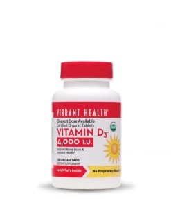 Vibrant Health Vitamin D 4000iu 100T (Organic Tabs)