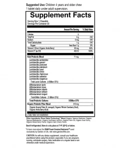 Children's Vitamins Garden Of Life Dr. Formulated Probiotics Organic Kids 5 Billion 30 Chewables