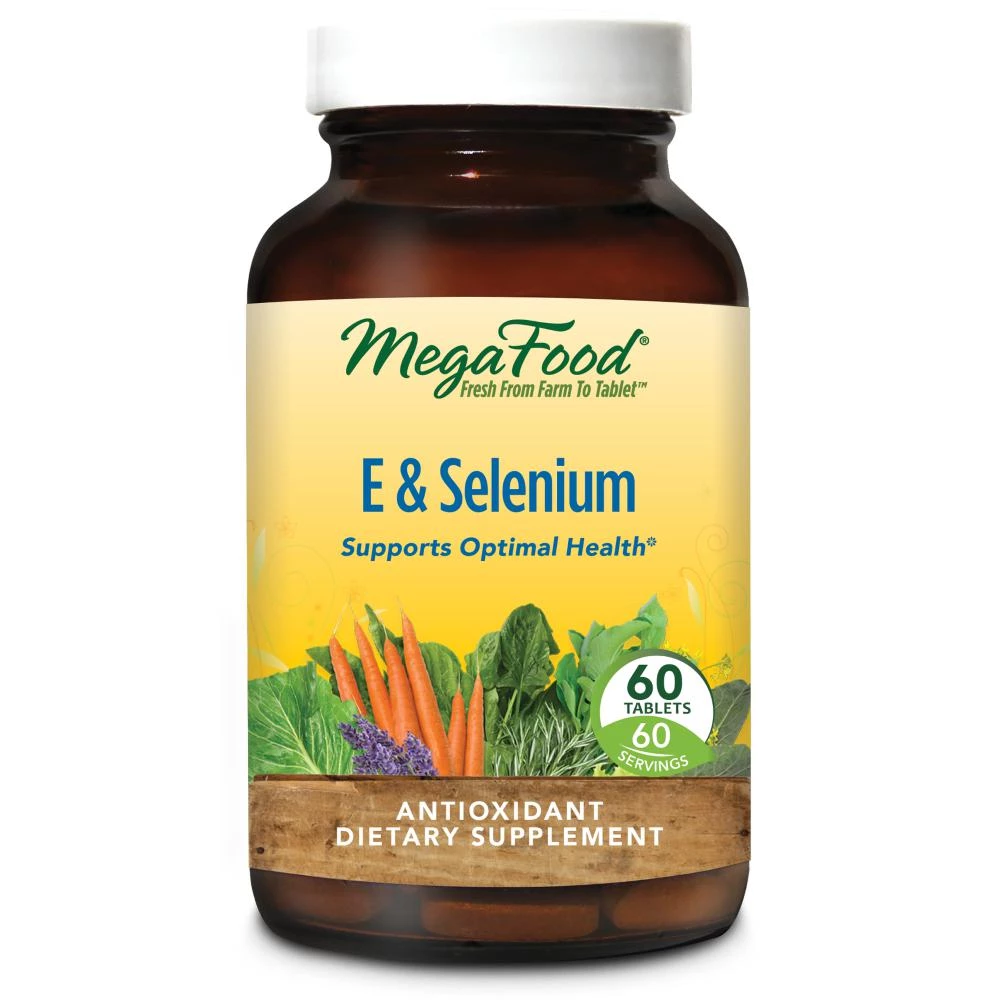 Mega Food Vitamins MegaFood E & Selenium 60T