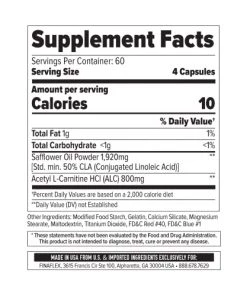 Weight Loss Products FinaFlex ALC/CLA 120c