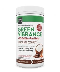 Vibrant Health Green Vibrance Chocolate Coconut 25 Servings Greens & Reds