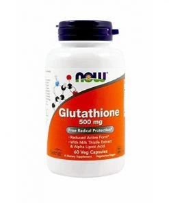 Now Foods Glutathione 500mg 60vc Brain Health