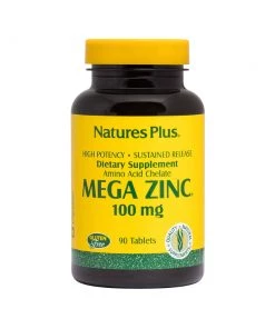 Immune Support Nature's Plus Mega Zinc 100mg Sustained Release 90T