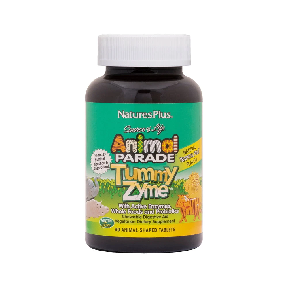 Children's Vitamins Nature's Plus Tummy Zyme Children's Chewable Digestive Aid 90T