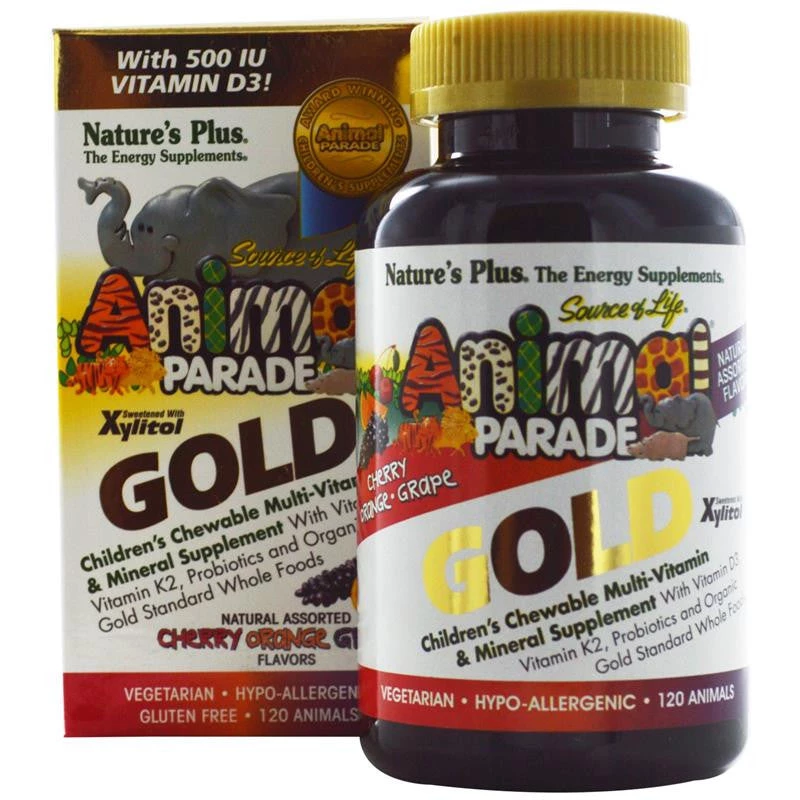 Nature's Plus Animal Parade Gold Children's Chewable Multivitamin 60T Children's Vitamins