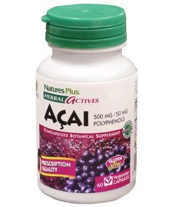 Nature's Plus Herbal Actives Acai 500mg 60VC - Discontinued