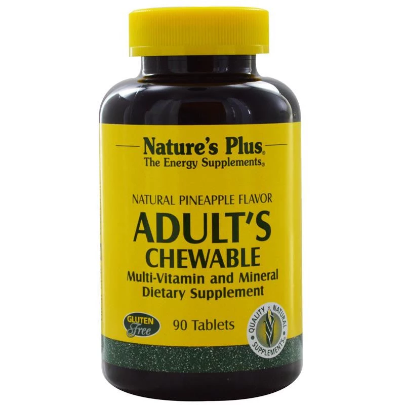 Nature's Plus Adult Chewable Multivitamin (Natural Pineapple) 180T