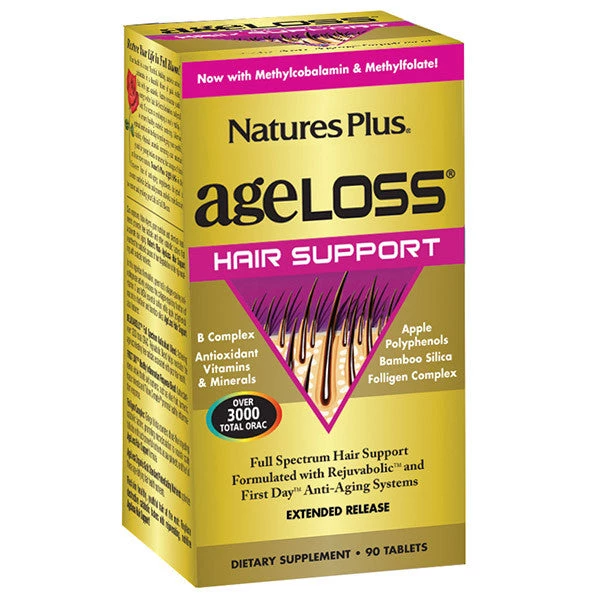 Nature's Plus AgeLoss Hair Support Extended Release 90T