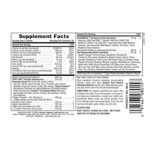 Nature's Plus AgeLoss Hair Support Extended Release 90T