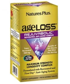 Nature's Plus AgeLoss Rejuvabolic Resveratrol Anti-Aging Complex 90T Anti Aging