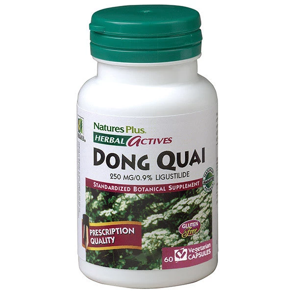 Nature's Plus Herbal Actives Dong Quai 250mg 60VC Herbs