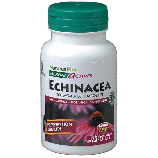 Nature's Plus Herbal Actives Echinacea 200mg 60VC - Discontinued Herbs