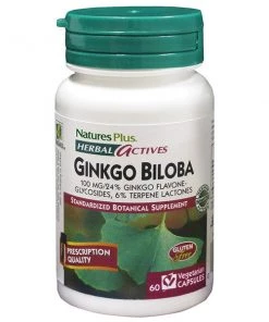 Nature's Plus Herbal Actives Ginkgo Biloba 100mg 60VC