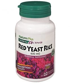 Nature's Plus Herbal Actives Red Yeast Rice 600mg 60VC