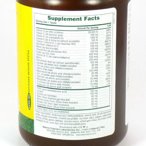 Nature's Plus Ultra 1 Multivitamin Sustained Release 180T - Discontinued Multi-Vitamin