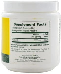 Nature's Plus Vitamin C Micro-Crystals 8oz Powder
