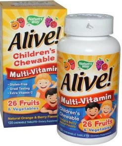 Natures Way Nature's Way Alive Children's Chewable Multivitamin 120T