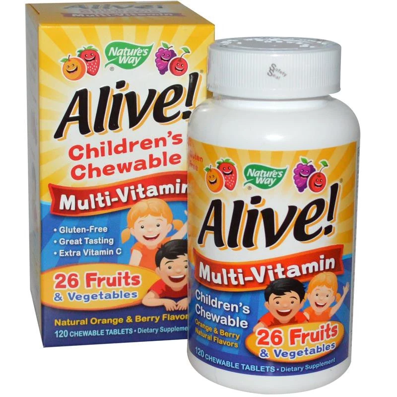 Natures Way Nature's Way Alive Children's Chewable Multivitamin 120T