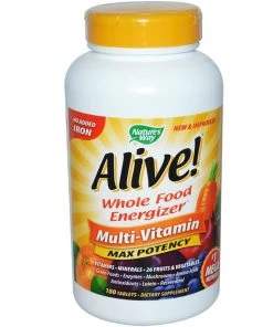 Natures Way Multi-Vitamin Nature's Way Alive Max Potency Multivitamin (No Iron) 180T