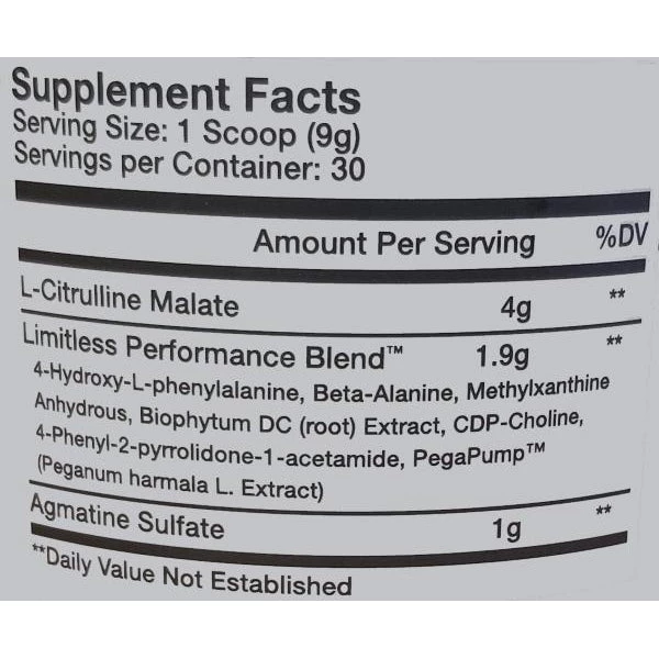 InnovaPharm Limitless Pre Workout 30 Servings