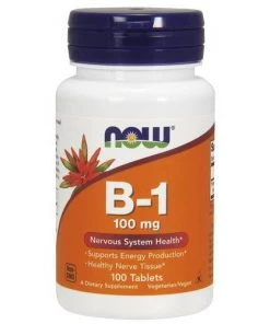 Now Foods B-1 (Thiamine) 100mg 100T Brain Health
