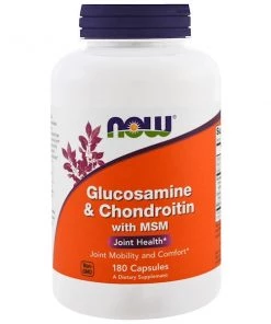 Bone & Joint Health Now Foods Glucosamine & Chondroitin With MSM 180C