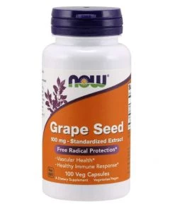 Antioxidants Now Foods Grape Seed 100mg 100c