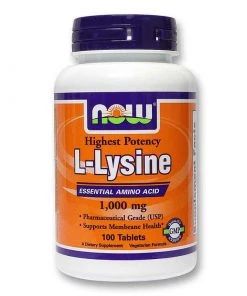 Now Foods L-Lysine 1000mg 100T Amino Acids