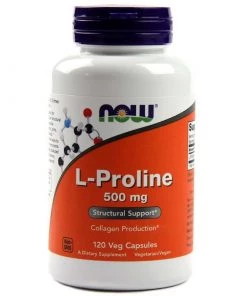 Now Foods L-Proline 500mg 120vc