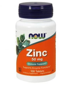 Now Foods Zinc Gluconate 50mg 100T Immune Support