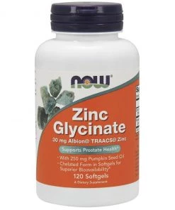 Immune Support Now Foods Zinc Glycinate 30mg 120SG
