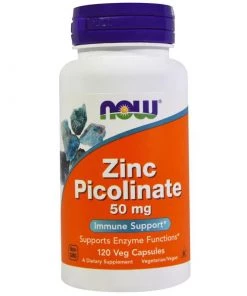 Now Foods Zinc Picolinate 50mg 60VC Immune Support