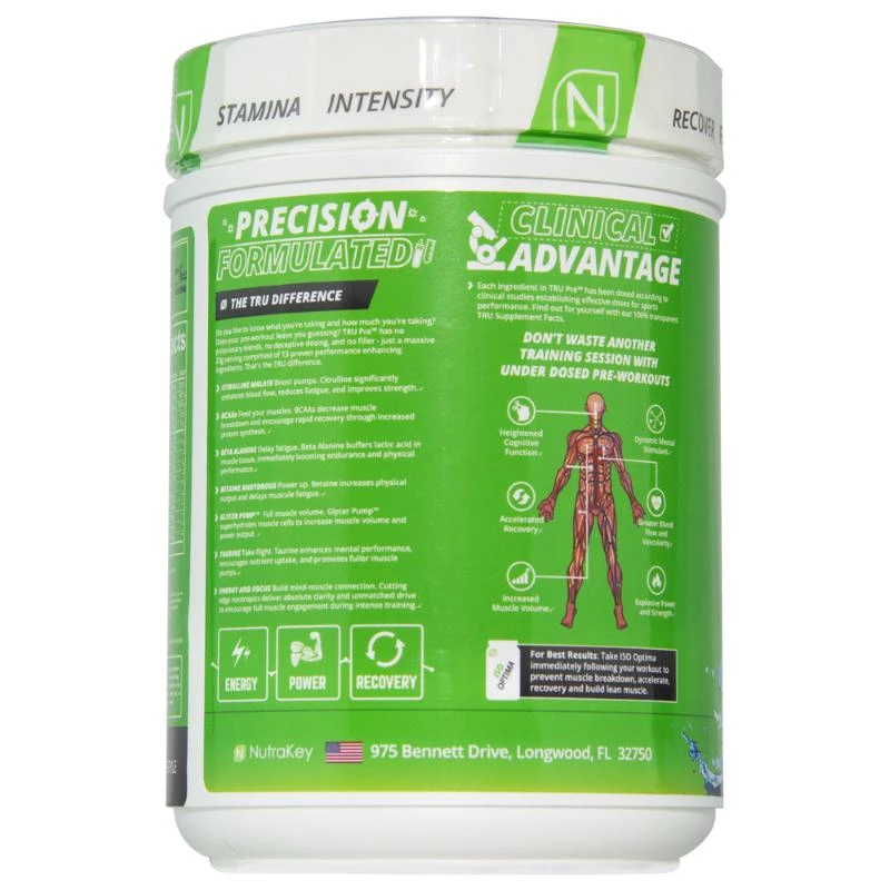 NutraKey Tru Pre 20 Servings Pre-Workout