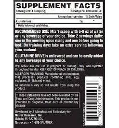 Nutrex Glutamine Drive 60 Servings (300g) Amino Acids