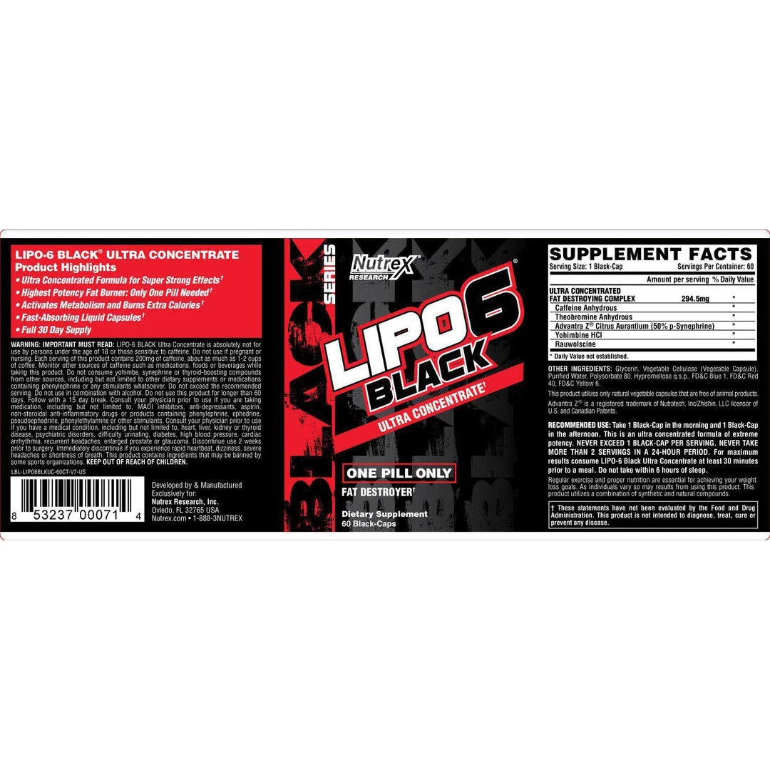 Nutrex Lipo-6 Black Ultra Concentrate 60C