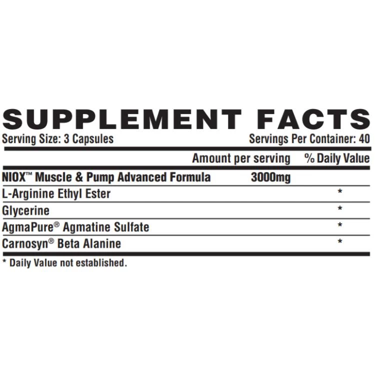 Nitric Oxide Support Nutrex NioX 120C