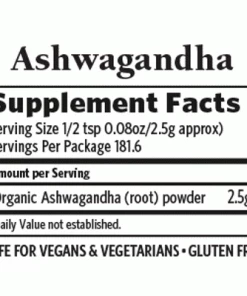 Herbs Organic India Ashwagandha Powder 1lb